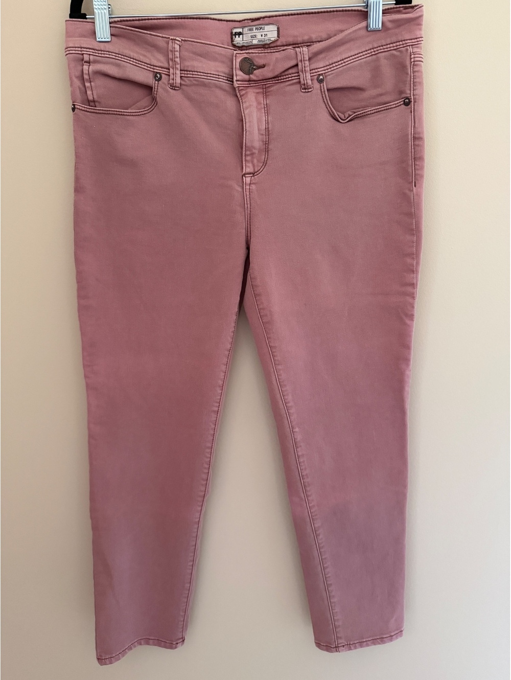 31 Free People Slim Mauve Soft Denim